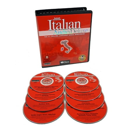 Instant Immersion Language Learning Italian Audio Deluxe 10 CDs