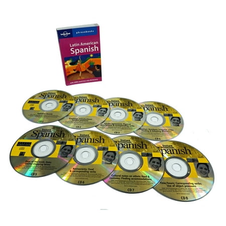 Instant Immersion Learn to Speak Spanish Language (8 Audio CD Set with Phrasebook) listen in your car!