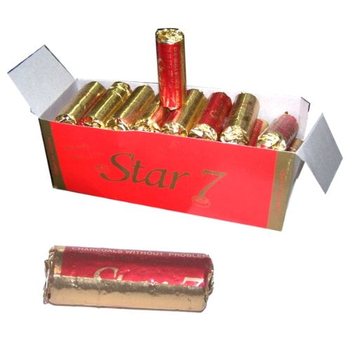 Instant Incense Charcoal from Jerusalem - comes from Greece for incense burning (one box - 20  Packets)