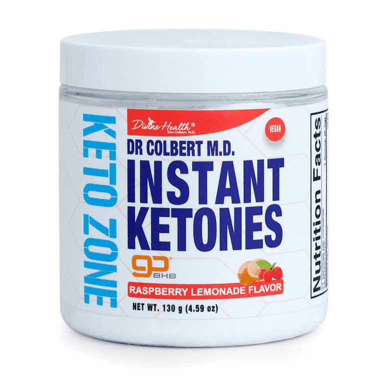 Dr. Colbert, MD Instant Ketones Powder | Raspberry Lemonade | Keto