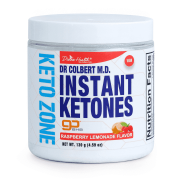 Dr. Colbert, MD Instant Ketones Powder | Raspberry Lemonade | Keto Zone | Divine Health | Recommended in The Keto Zone Diet Book | GoBHB | Exogenous BHB Ketone Salts | 4.59oz | 21 Servings