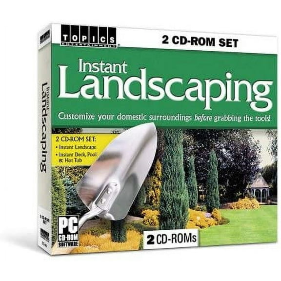 Instant Landscaping 2 CDRom Set - Includes Instant Landscape + Instant Deck, Pool & Hot Tub
