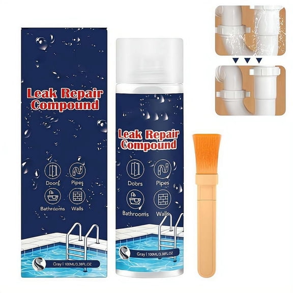 Instant Leak Fix and Waterproofing,Waterproof Leak Repair Cream, Fast Drying Sealant,Instantly Seals Cracks On Roofs,Pipes,Gutters,and Foundations,Indoor Outdoor Use,Long-Lasting Protection
