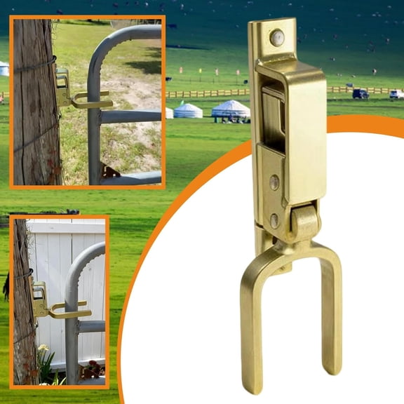 Instant Locking Gate Latch,Automatic Spring Lock, Easy Install Gates Latchs for Gate Latch for Farm, Ranch & Backyard-Gate Locks Outdoor Fenc
