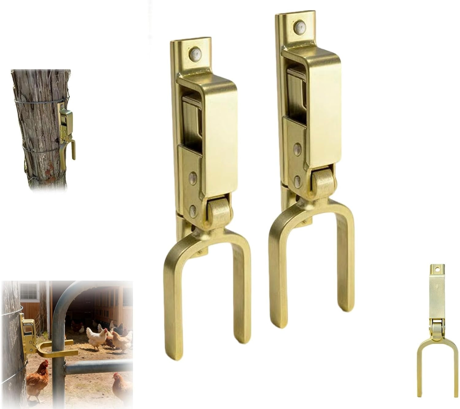 Instant Locking Gate Latch –One Hand Gate Latch, Automatic Spring Lock ...