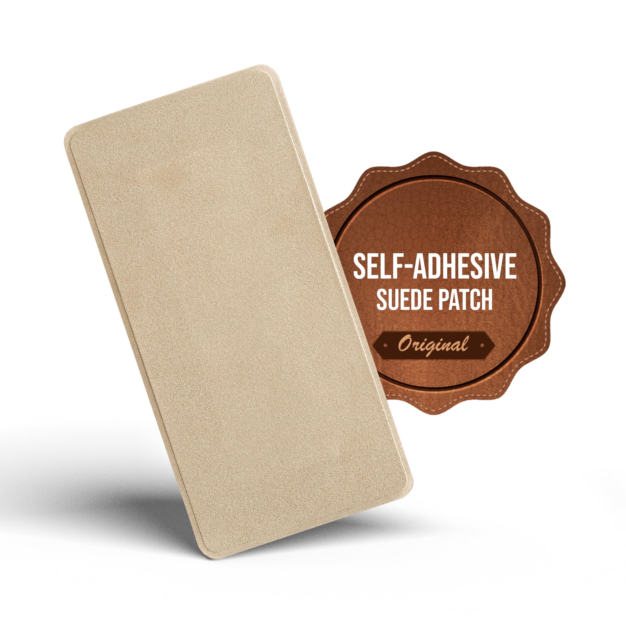 Instant MastaPlasta Suede Premium Repair Patch. Beige Suede 8in x 4in /20cm x 10cm. Premium Self-Adhesive Suede Upholstery Patches for Sofas, Car Interiors, Bags, Shoes & More