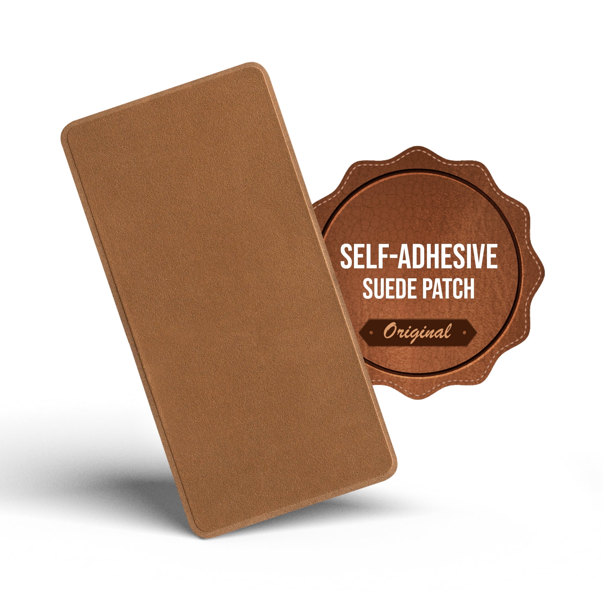 Instant MastaPlasta Suede Premium Repair Patch. Tan Suede 8in x 4in /20cm x 10cm. Premium Self-Adhesive Suede Upholstery Patches for Sofas, Car Interiors, Bags, Shoes & More