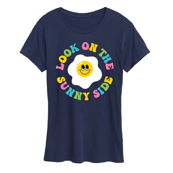 Instant Mesaage - Inspirational - Look On The Sunny Side - Women's Short Sleeve Graphic T-Shirt