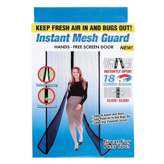 Instant Mesh Guard Hands Free Accidentally Forgetting Magnetic Screen Door