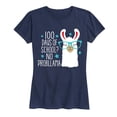 thumbnail image 1 of Instant Message - 100 Days Of School No Probllama Teacher Shirt - Women's Short Sleeve Graphic T-Shirt, 1 of 5