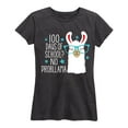 thumbnail image 1 of Instant Message - 100 Days Of School No Probllama Teacher Shirt - Women's Short Sleeve Graphic T-Shirt, 1 of 5