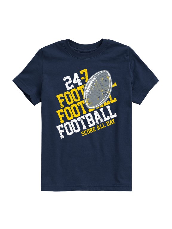 - 24-7 Football Boys' Short Sleeve Graphic T-Shirt