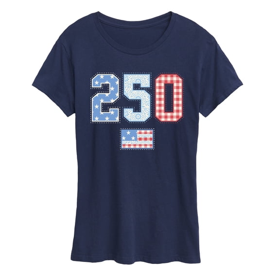 Instant Message - 250 Americana Quilt - Women's Short Sleeve Graphic T-Shirt