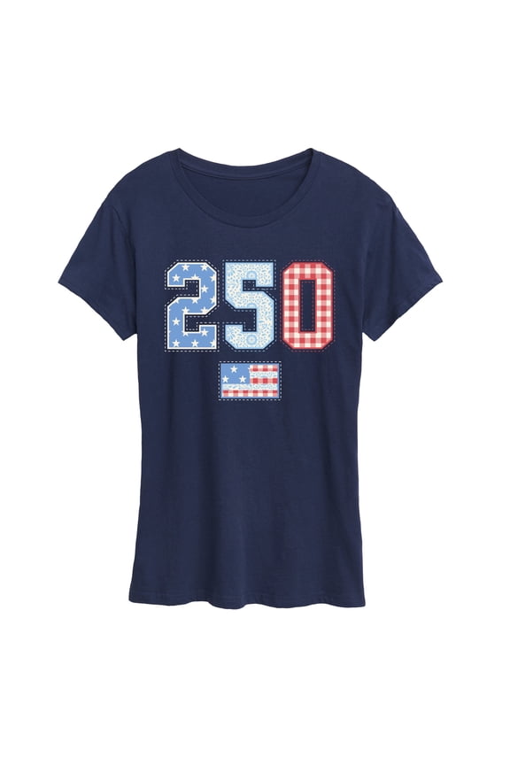 - 250 Americana Quilt Short Sleeve Graphic T-Shirt