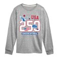 thumbnail image 1 of Instant Message - 250 USA Patches Long Sleeve Graphic T-Shirt, 1 of 5
