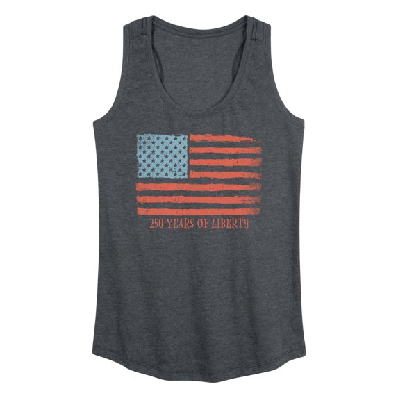 Instant Message - 250 Years of Liberty Flag - Women's Racerback Graphic Tank
