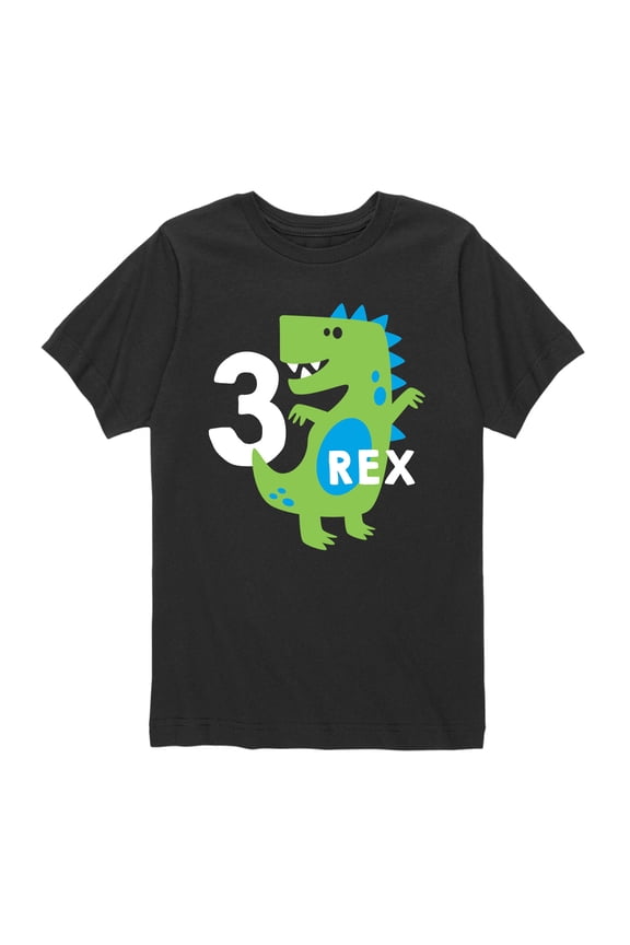 - 3-Rex Toddler Short Sleeve Graphic T-Shirt