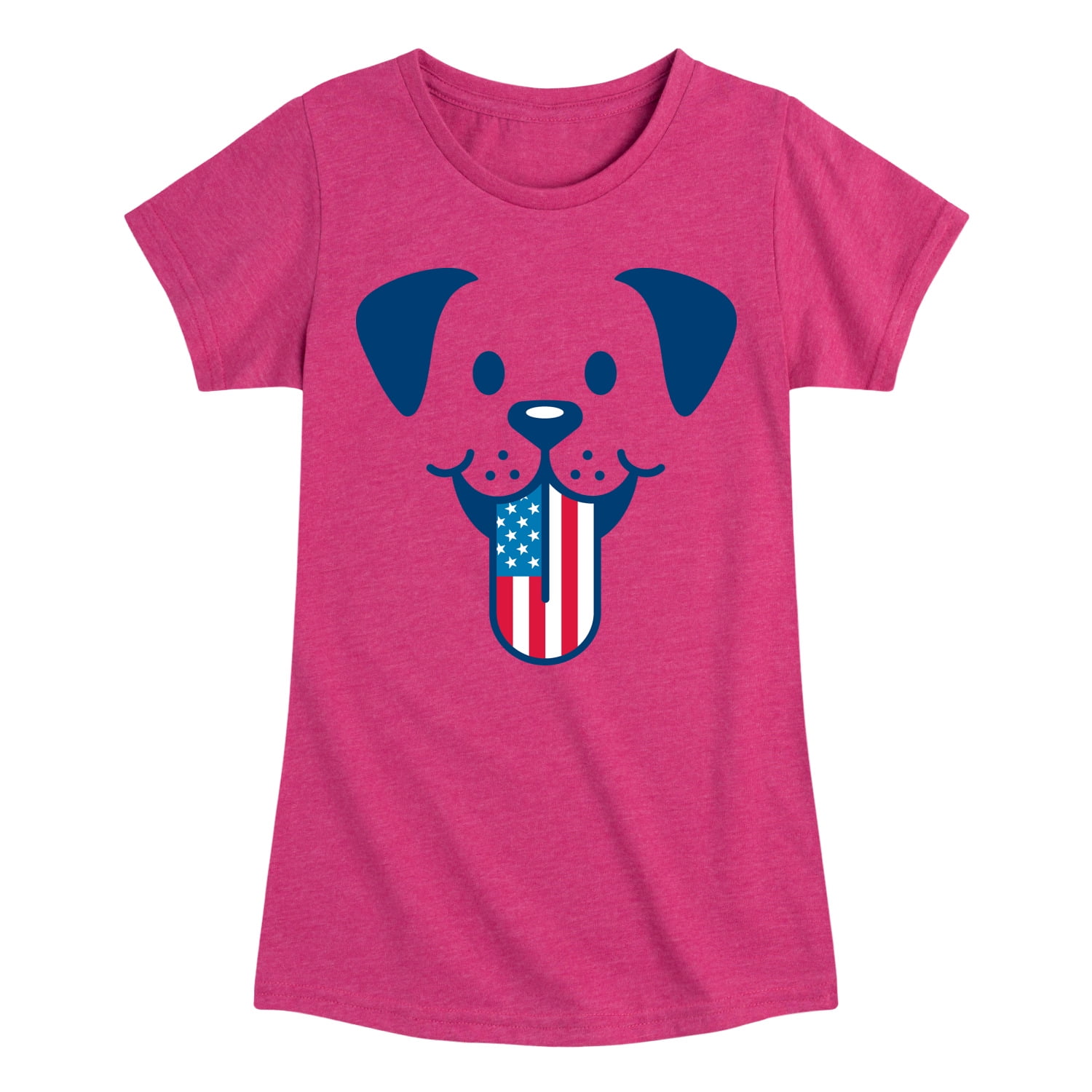 Instant Message - 4th of July - Dog Tongue American Flag - Toddler