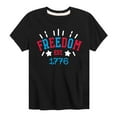 thumbnail image 1 of Instant Message - 4th of July - Freedom Est 1776 - Toddler & Youth Short Sleeve Graphic T-Shirt, 1 of 6