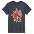 thumbnail image 1 of Instant Message - 67 Football Patches Short Sleeve Graphic T-Shirt, 1 of 5