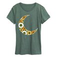 thumbnail image 1 of Instant Message - 70's Flower Moon - Women's Short Sleeve Graphic T-Shirt, 1 of 5