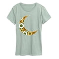 thumbnail image 1 of Instant Message - 70's Flower Moon - Women's Short Sleeve Graphic T-Shirt, 1 of 4
