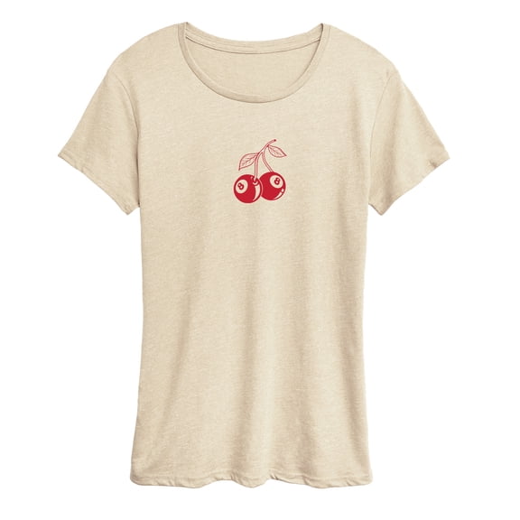 Instant Message - 8 Ball Cherries - Women's Short Sleeve Graphic T-Shirt