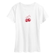 thumbnail image 1 of Instant Message - 8 Ball Cherries - Women's Short Sleeve Graphic T-Shirt, 1 of 5