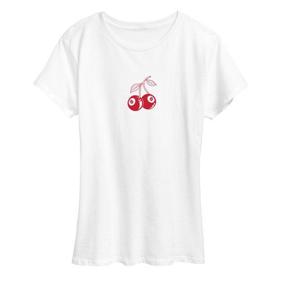 Instant Message - 8 Ball Cherries - Women's Short Sleeve Graphic T-Shirt
