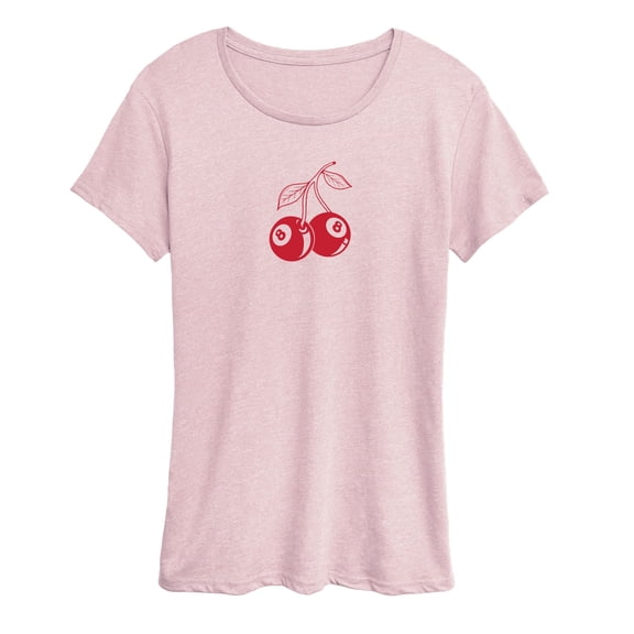Instant Message - 8 Ball Cherries - Women's Short Sleeve Graphic T-Shirt
