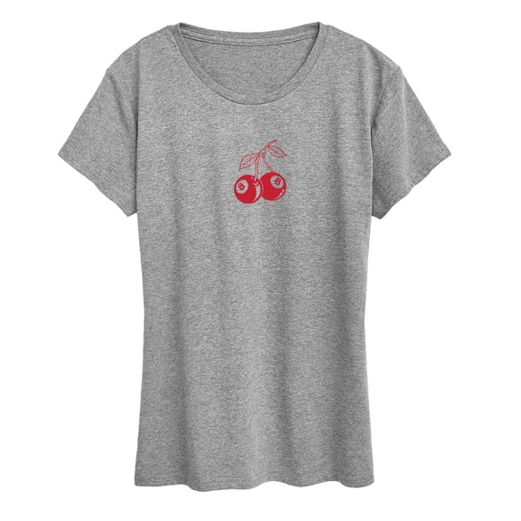 Instant Message - 8 Ball Cherries - Women's Short Sleeve Graphic T-Shirt