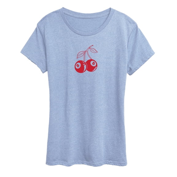 Instant Message - 8 Ball Cherries - Women's Short Sleeve Graphic T-Shirt