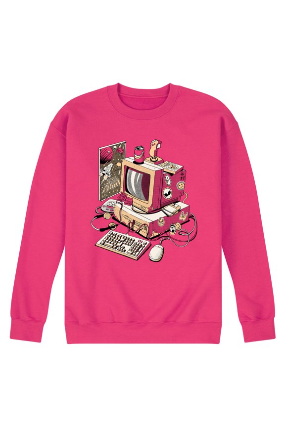 - 90S Pc - Retro Gaming - Vintage -Mens - Crew Fleece