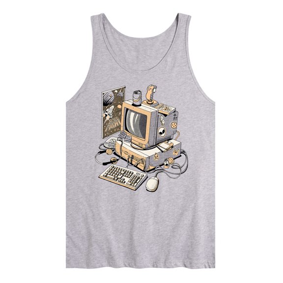 Instant Message - 90S Pc - Retro Gaming - Vintage -Mens - Jersey Tank