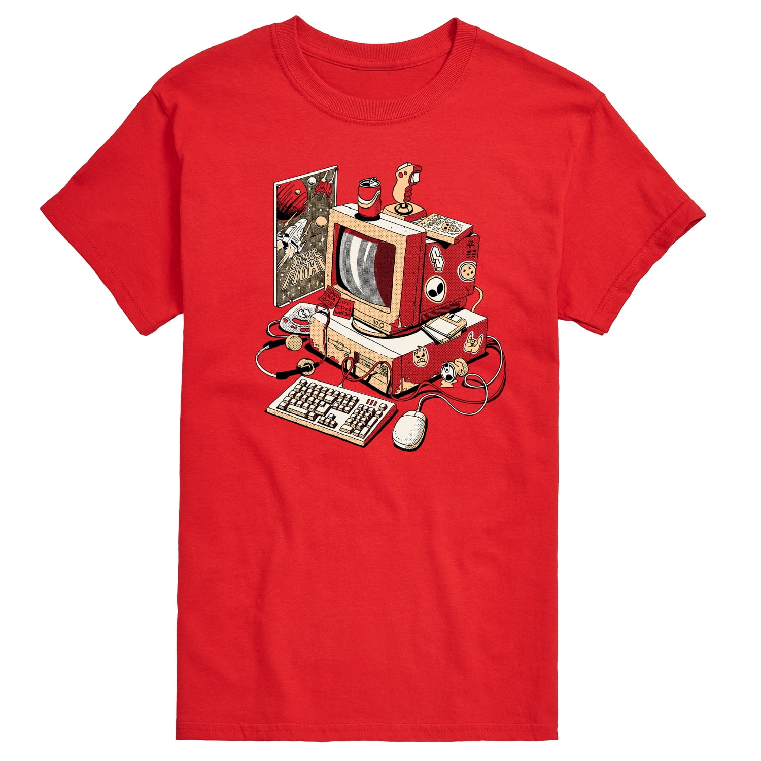 Instant Message - 90S Pc - Retro Gaming - Vintage -Mens - Short 