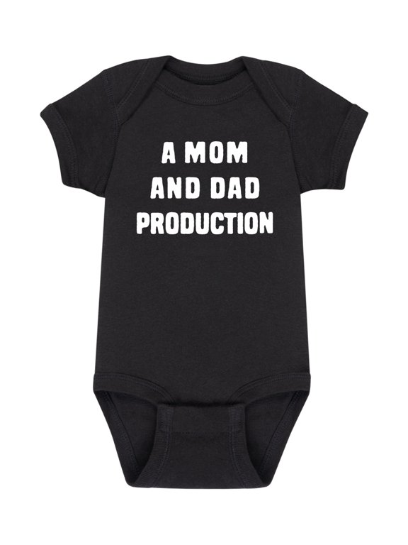 - A Mom and Dad Production Baby Graphic One Piece