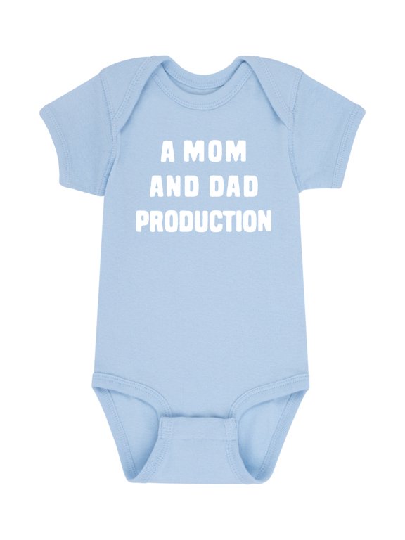 - A Mom and Dad Production Baby Baby Graphic One Piece
