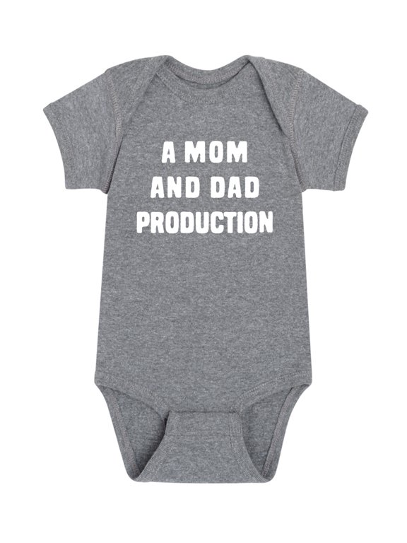 - A Mom and Dad Production Baby Baby Graphic One Piece