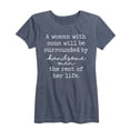 thumbnail image 1 of Instant Message - A Woman With Sons - Women's Short Sleeve Graphic T-shirt, 1 of 5