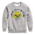 thumbnail image 1 of Instant Message - A Zombie Ate My Homework - Toddler & Youth Crewneck Fleece Sweatshirt, 1 of 6