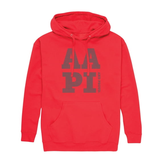 Instant Message - AAPI And Proud - Men's Pullover Hooded Fleece Sweatshirt