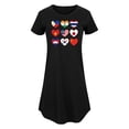thumbnail image 1 of Instant Message - AAPI Heart Flags  - Women's Any Way Dress, 1 of 7