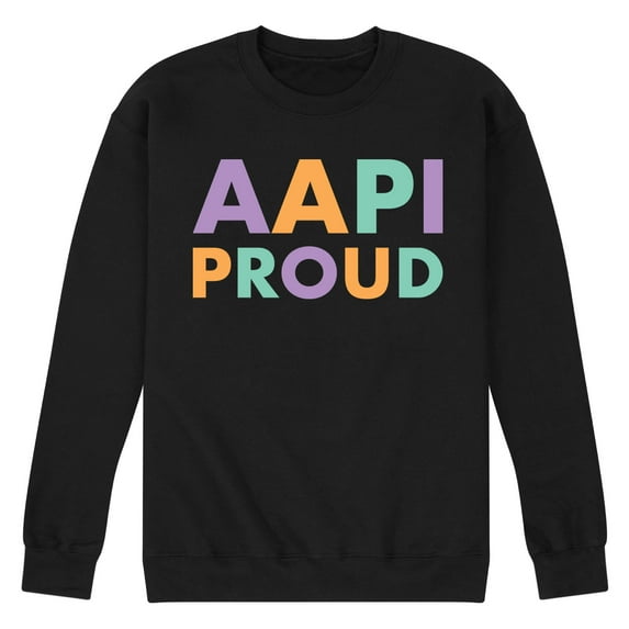 Instant Message - AAPI Proud - Men's Crew Neck Fleece Pullover