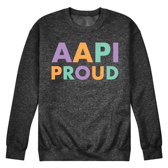 Instant Message - AAPI Proud - Men's Crew Neck Fleece Pullover
