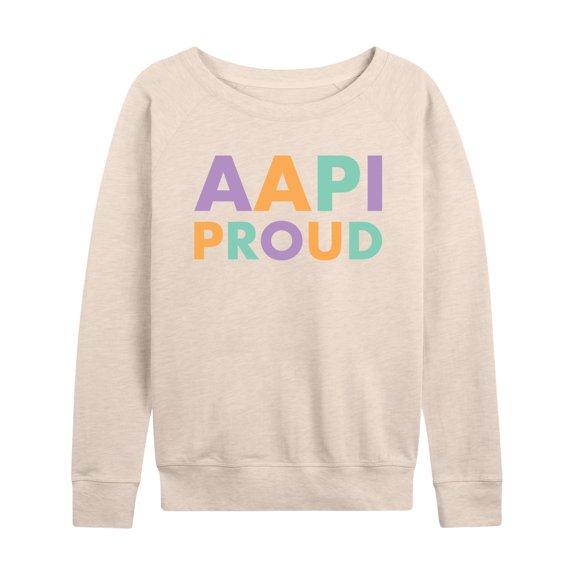 Instant Message - AAPI Proud - Women's Lightweight French Terry Long Sleeve Shirt