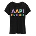 thumbnail image 1 of Instant Message - AAPI Proud - Women's Short Sleeve Graphic T-Shirt, 1 of 6