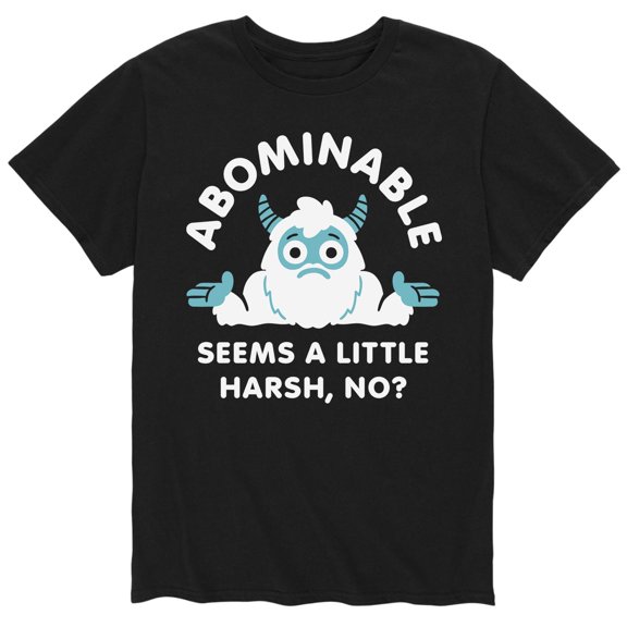 Instant Message - Abominable Seems A Little Harsh - Men's Short Sleeve Graphic T-Shirt