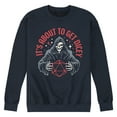 thumbnail image 1 of Instant Message - About To Get Dicey  - Men's Crew Neck Fleece Pullover, 1 of 6
