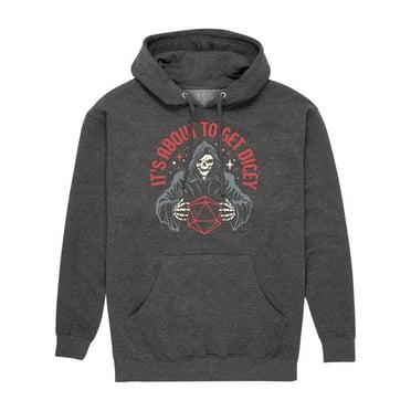 Instant Message - About To Get Dicey  - Men's Pullover Hooded Fleece Sweatshirt
