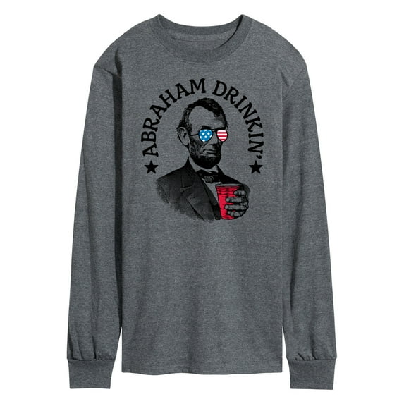 Instant Message - Abraham Drinkin - Men's Long Sleeve T-Shirt
